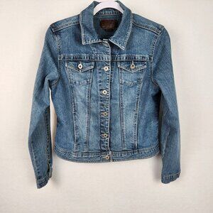 Lee Misses Denim Jean Jacket Size S Blue